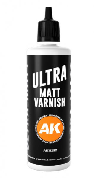 AK-Interactive: (3rd Gen) Ultra Matt Varnish (100ml)