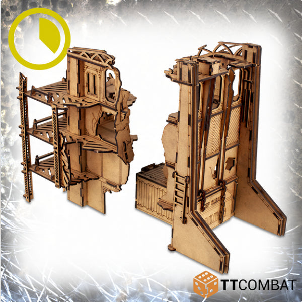 28mm Terrain: Sci-fi/Gothic Scenics - Ruined Oversight Office