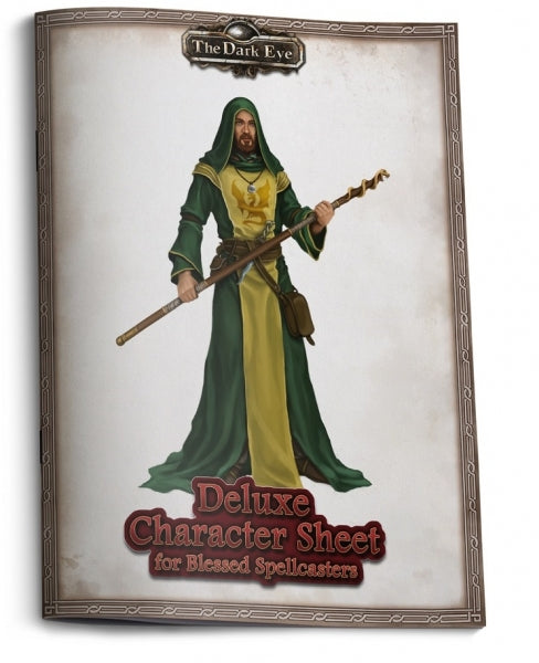 The Dark Eye RPG: Deluxe Character Sheet for Blessed Spellcasters