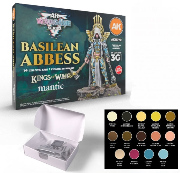 AK-Interactive: 3rd Gen Acrylics Wargame Starter Set - Basilean Abbess