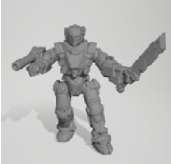 Battletech Miniatures: Black Knight BL-9-KNT Mech – 75 tons – Battle of Tukayyid (1)