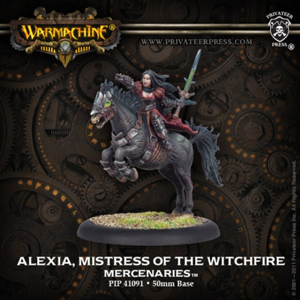 Warmachine: (Mercenaries) Alexia, Mistress of the Witchfire - Mercenary Cavalry Solo