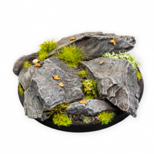 Kromlech Bases: Rocky Outcrop Round 60mm Set 3 (1)