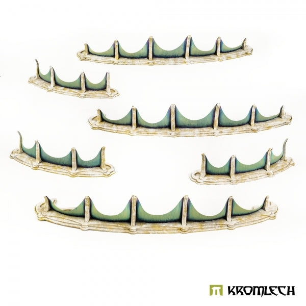Kromlech Tabletop Scenics: Bone Ship - Guardrail Barricades