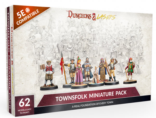 Dungeons & Lasers: Townsfolk Miniature Pack
