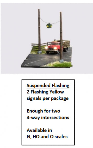 Woodland Scenics: O-scale Suspended Flashing Lights