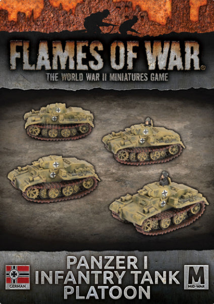 Flames Of War (WWII): (German) Panzer I Infantry Tank Platoon