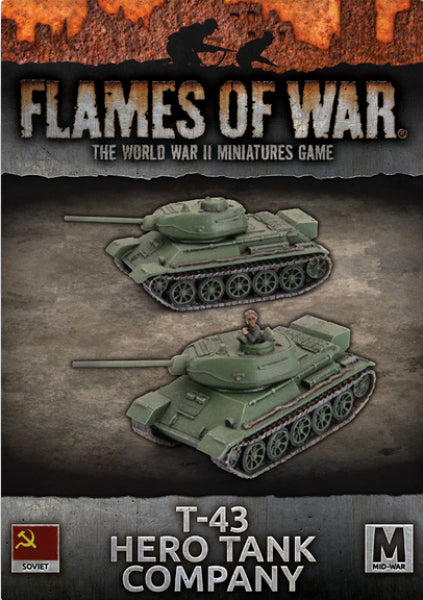 Flames Of War (WWII): (Soviet) T-43 Hero Tank Company