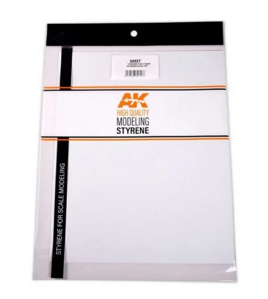 AK-Interactive: (Accessory) Styrene Sheets 0.5mm thickness x 245 x 195mm (3)
