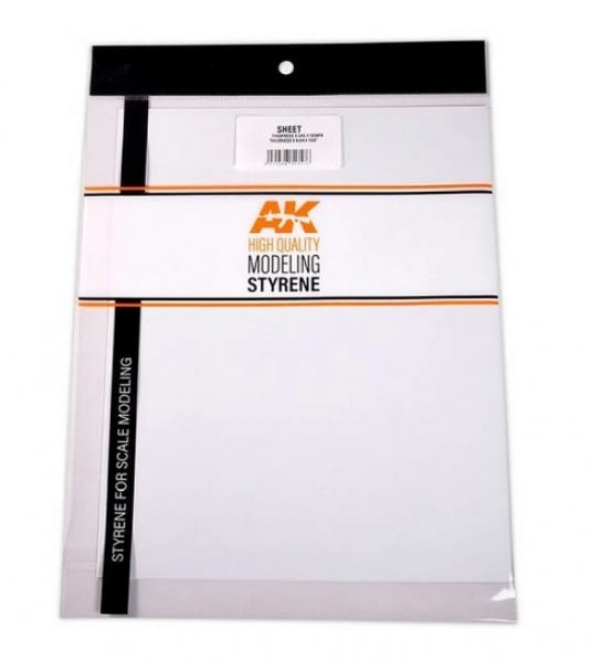 AK-Interactive: (Accessory) Styrene Sheets 0.7mm thickness x 245 x 195mm (2)