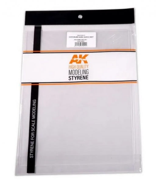 AK-Interactive: (Accessory) Acrylic Clear Organic Glass Sheet 0,20 mm/0.008” Thickness (1)