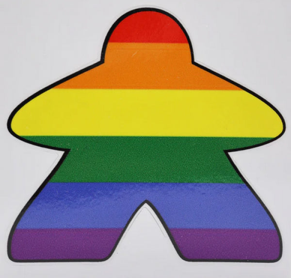 Rainbow Meeple Sticker