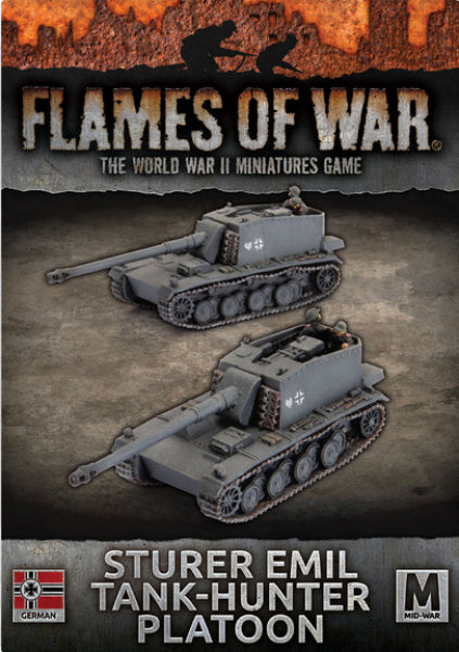 Flames Of War (WWII): (German) Sturer Emil Tank-Hunter Platoon (x2)