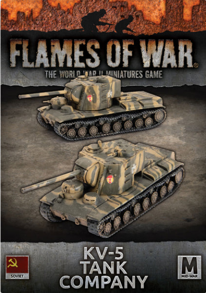 Flames Of War (WWII): (Soviet) KV-5 Tank Company (x2)