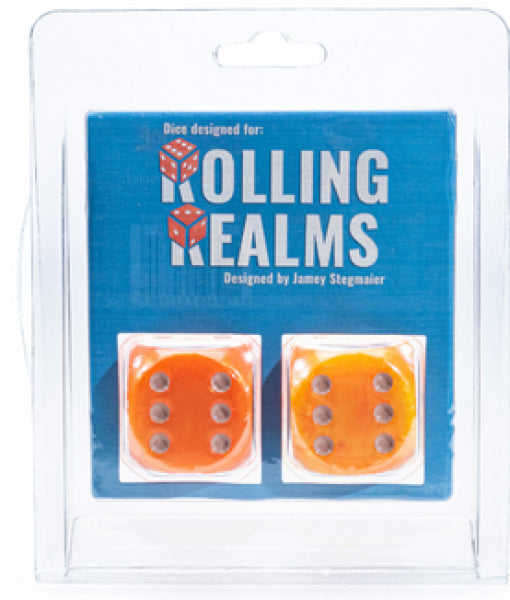 Rolling Realms Dice pair of d6 jumbo dice