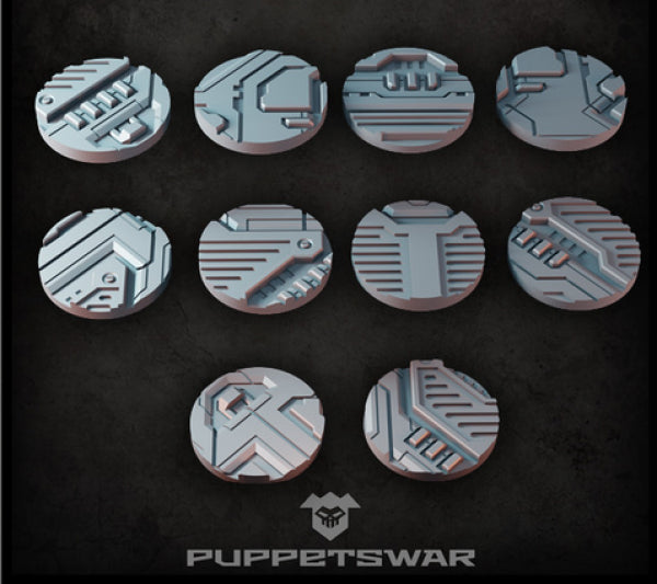 Puppetswar: (Accessory) Alpha Sector Bases - Round 32mm (x10)