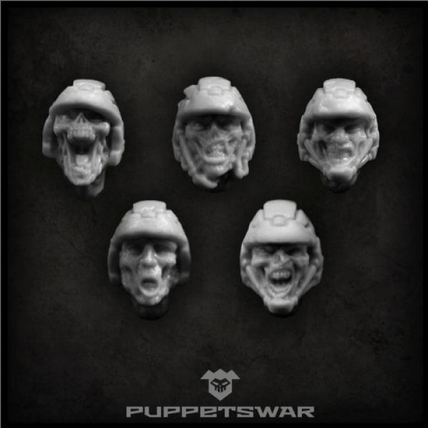 Puppetswar: (Accessory) Zombie Troopers Heads (5)