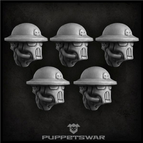 Puppetswar: (Accessory) Masked Trench Troopers Heads (5)