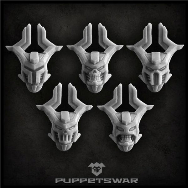Puppetswar: (Accessory) Blood Knights Helmets (5)