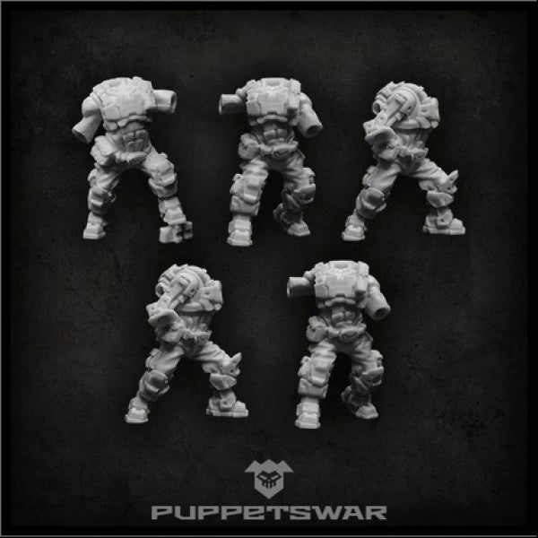 Puppetswar: (Accessory) Veteran Commandos Bodies (5)