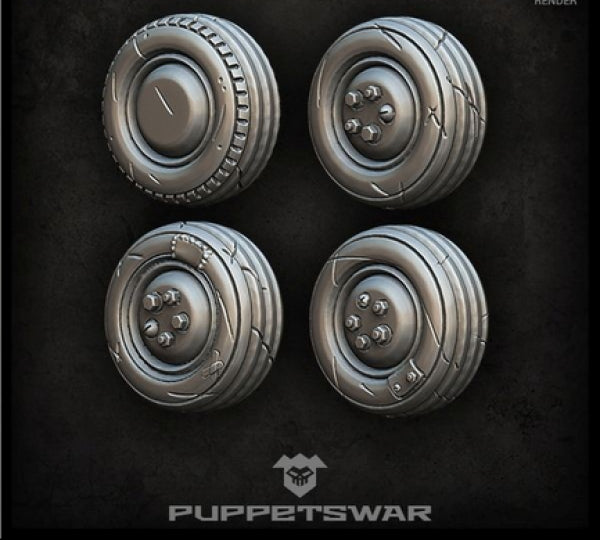 Puppetswar: (Accessory) Small Orc Wheels (4)
