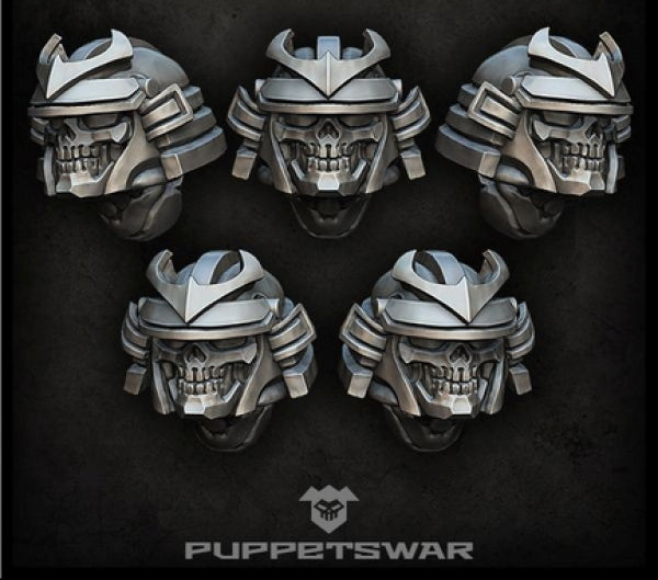 Puppetswar: (Accessory) Samurai Reapers Helmets (5)