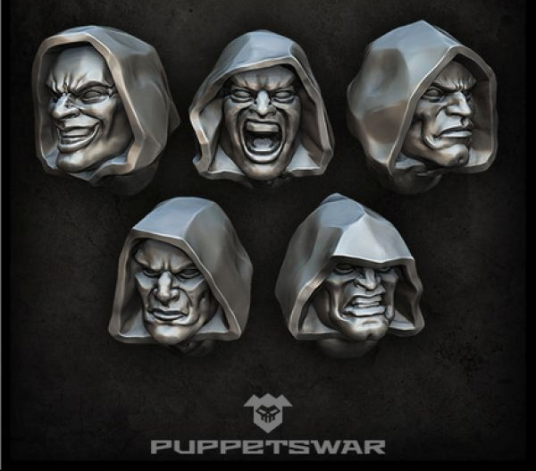 Puppetswar: (Accessory) Hooded Heads (5)