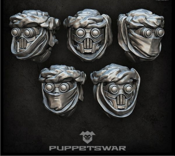 Puppetswar: (Accessory) Desert Raiders Heads (5)