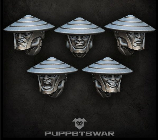 Puppetswar: (Accessory) Ashigaru Heads (5)