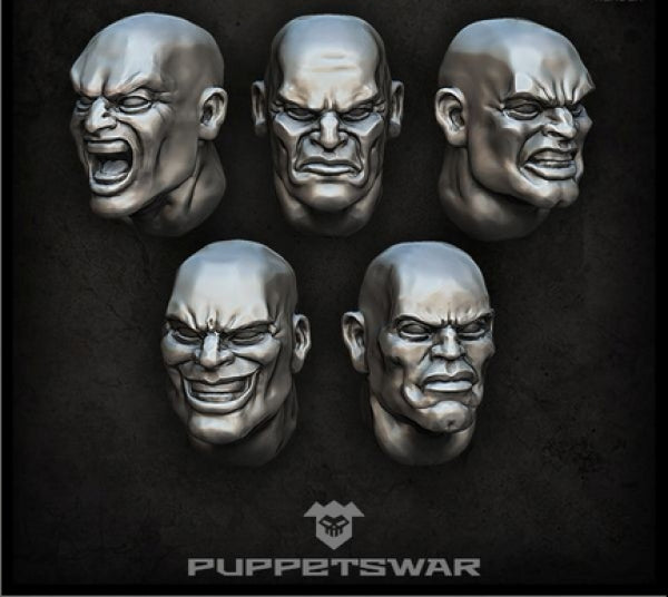 Puppetswar: (Accessory) Bald Heads (5)