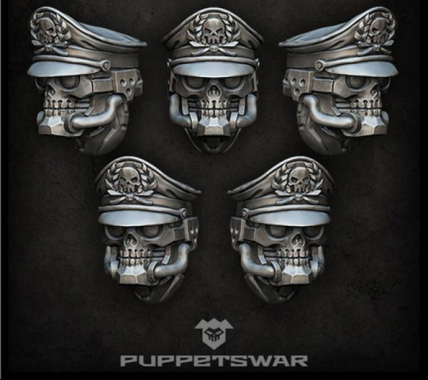 Puppetswar: (Accessory) Reaper Officers Heads (5)
