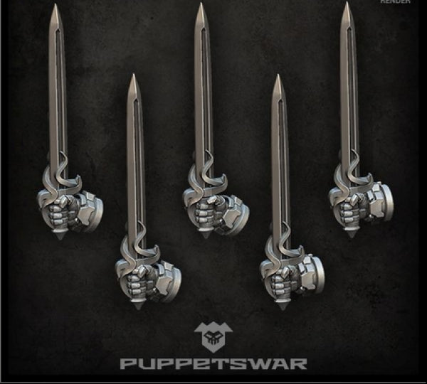 Puppetswar: (Accessory) Rapier Swords (right) (5)