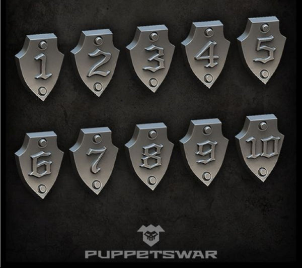 Puppetswar: (Accessory) Gothic Division Shields (10)