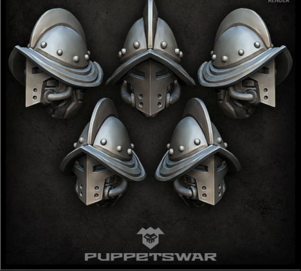 Puppetswar: (Accessory) Conquista Knights Helmets (5)