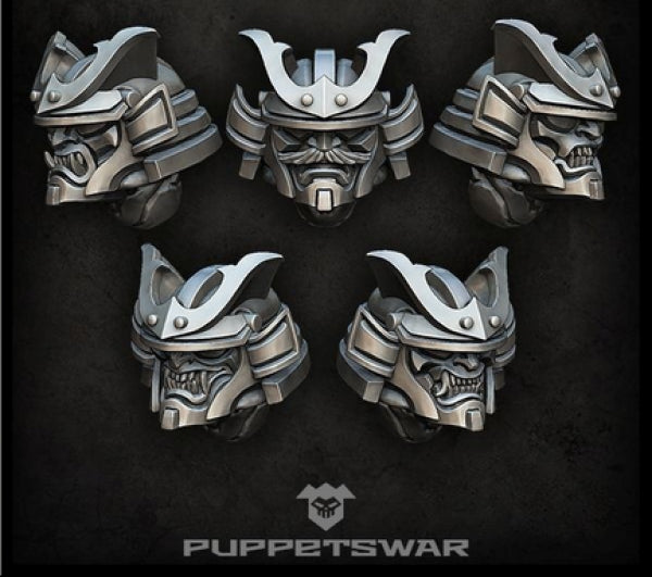 Puppetswar: (Accessory) Loyal Daimyo Helmets (5)