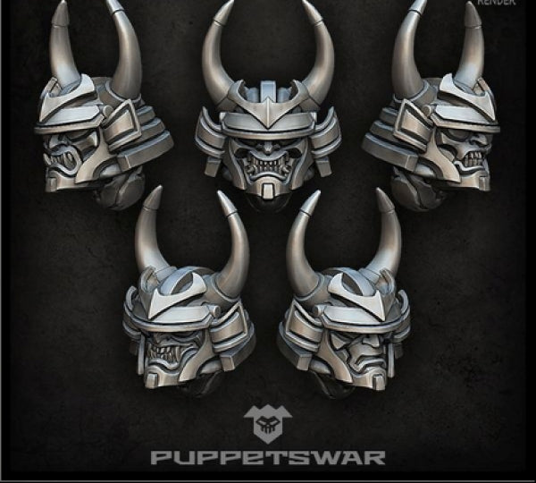 Puppetswar: (Accessory) Traitor Daimyo Helmets (5)