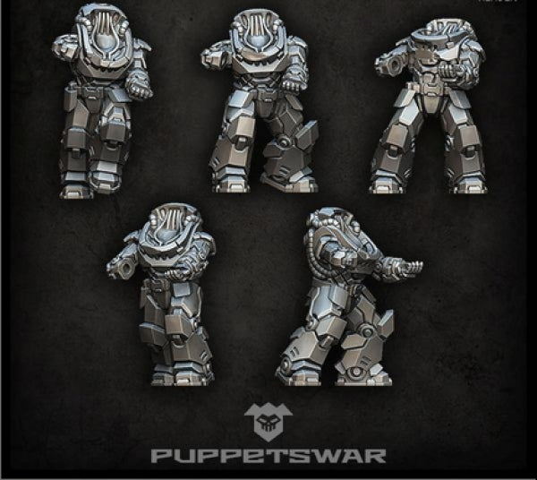 Puppetswar: (Accessory) Prime Gunners Bodies (5)