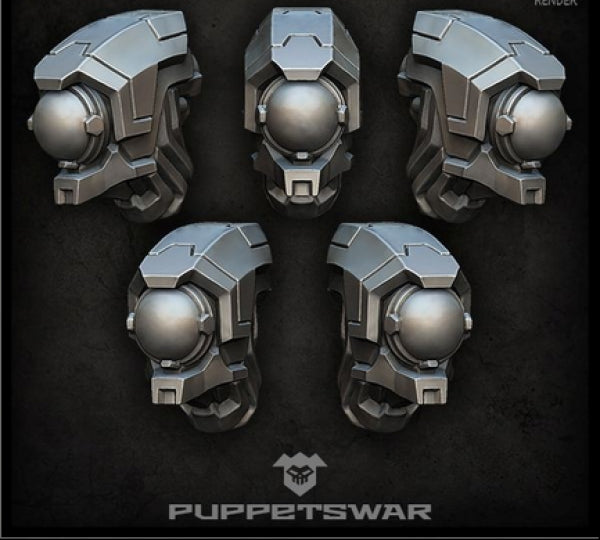 Puppetswar: (Accessory) Drone Warrior Heads (5)