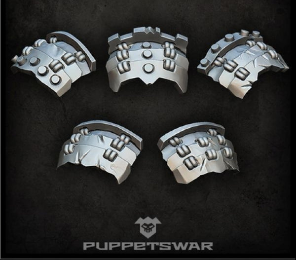 Puppetswar: (Accessory) Orc Bushi Shoulder Pads (5)