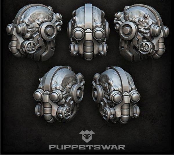 Puppetswar: (Accessory) Tech Warrior Heads (5)