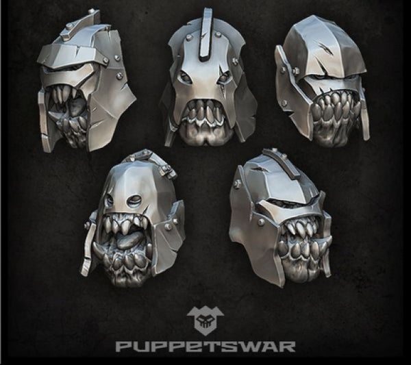 Puppetswar: (Accessory) Siege Orcs Heads (5)