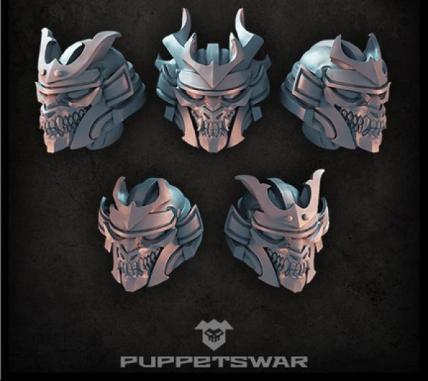Puppetswar: (Accessory) Bushi Dragon Helmets (5)