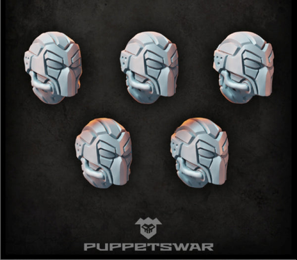 Puppetswar: (Accessory) X Ninja Heads (5)