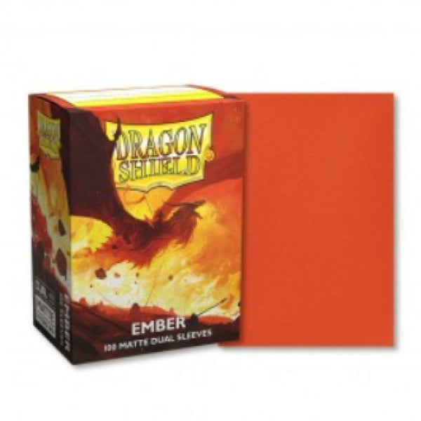 Dragon Shields: 100ct Box - Dual Matte Ember
