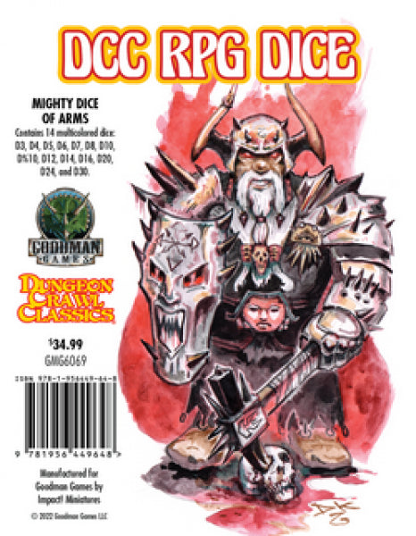 Dungeon Crawl Classics RPG: DCC Dice - Mighty Dice of Arms