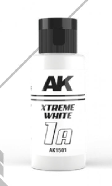 AK-Interactive: DUAL EXO Acrylic Paint - Xtreme White 1A (60ml)