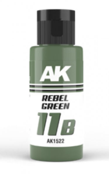 AK-Interactive: DUAL EXO Acrylic Paint - Rebel Green 11B (60ml)