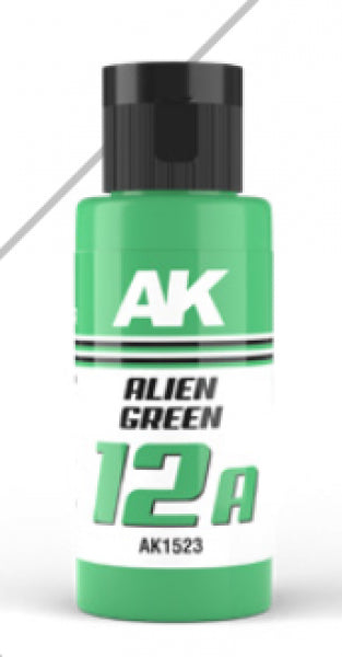 AK-Interactive: DUAL EXO Acrylic Paint - Alien Green 12A (60ml)