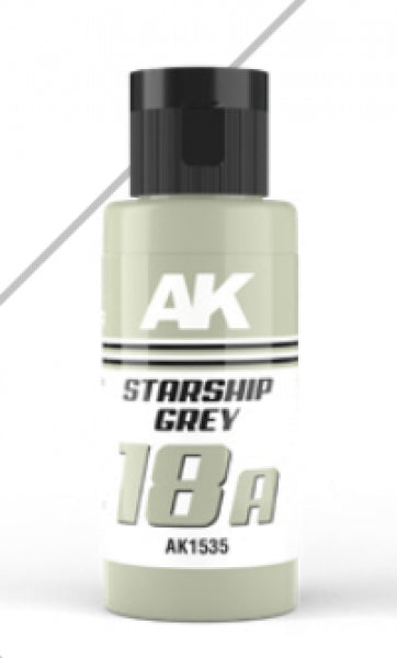 AK-Interactive: DUAL EXO Acrylic Paint - Starship Grey 18A (60ml)