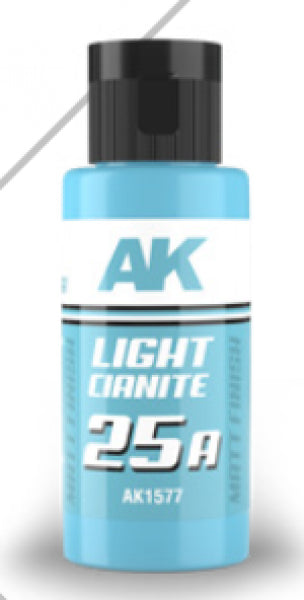 AK-Interactive: DUAL EXO Acrylic Paint - Light Cianite 25A (60ml)